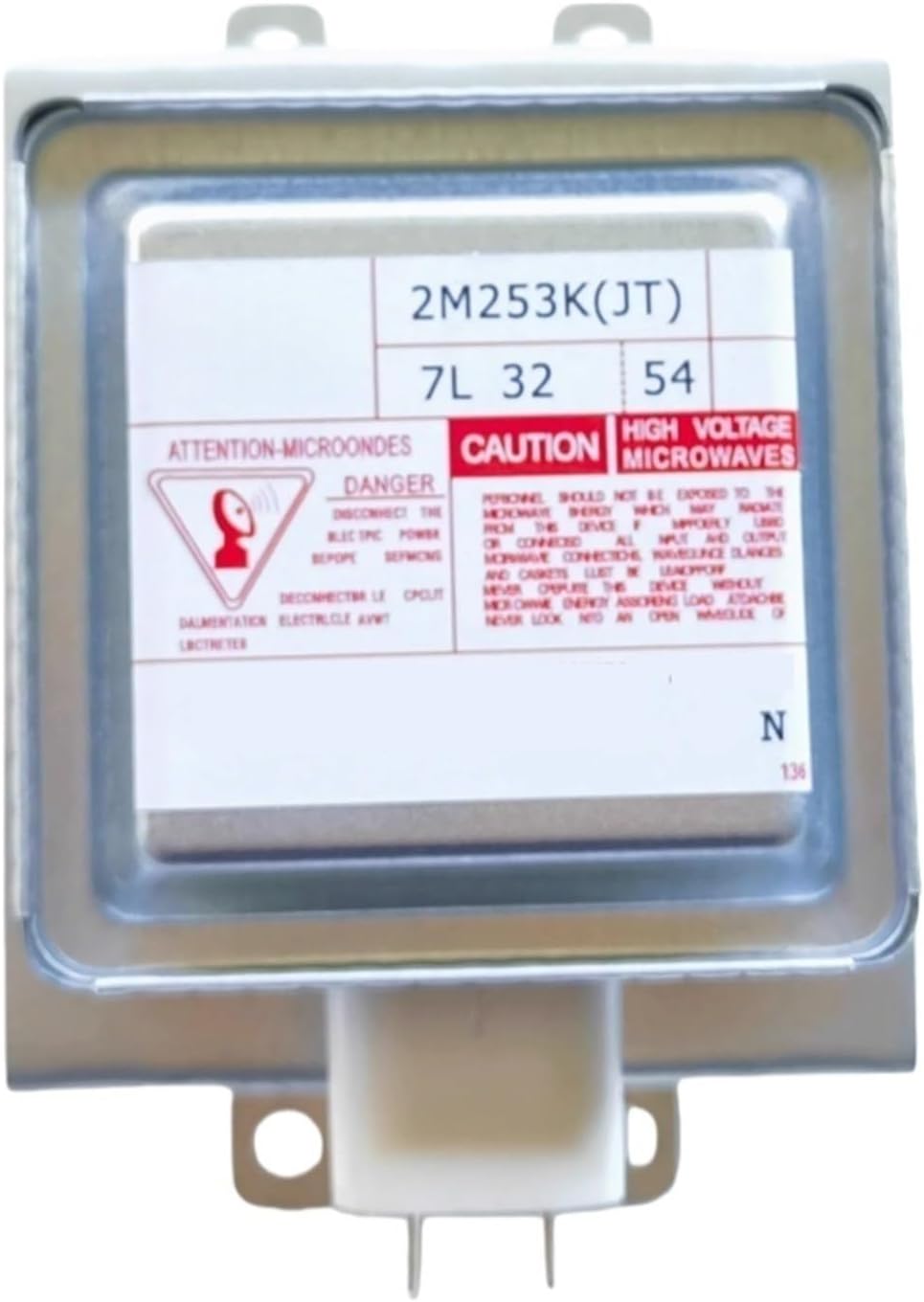 2M253K(JT) Air-Cooled Magnetron for Microwave Oven 2M253 Industrial Microwave Generator Replacement Parts