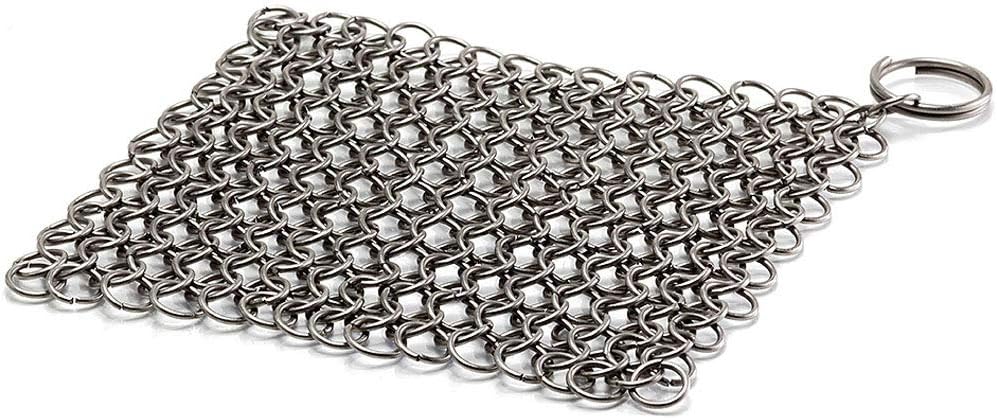Petromax Stainless Steel Sponge Chainmail Cleaner for Outdoor Camping
