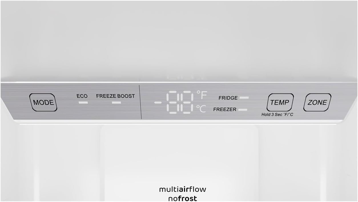 Sharp SJB1255GS Bottom-Freezer Counter-Depth Refrigerator, 24 Inch, 11.5 Cubic Foot, Garage Ready