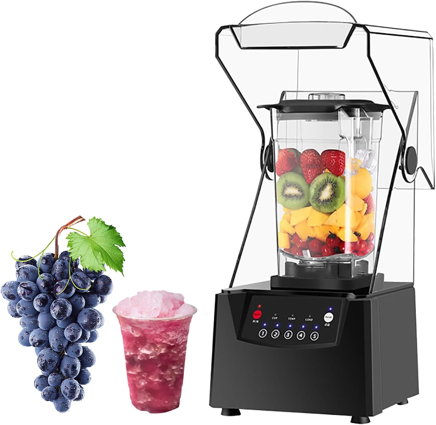Professional Smoothie Blender, Countertop Blender,Commercial Blender 2200W High Power with 2000ml Pitcher, blenders for Kitchen for Smoothies.Ice, Soup,Frozen Dessert with 1 Juice Bottle