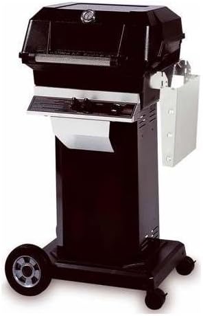 Modern Home Products JNR4DDN-OCOLB-OMN MHP Natural Gas Grill on OCOLB-OMN Black Console Cart with 8in. Wheels and Locking Casters.- Grill Accessory