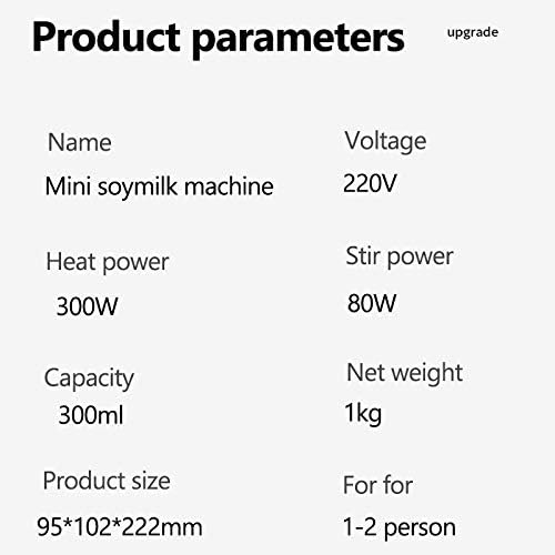 Soymilk Maker Machine Filter-free Multifunction Automatic Electric Heating Soya-Bean Milk Juicer Stir Rice Paste Make Tea 300ml(black-JoJo's Bizarre Adventure1)