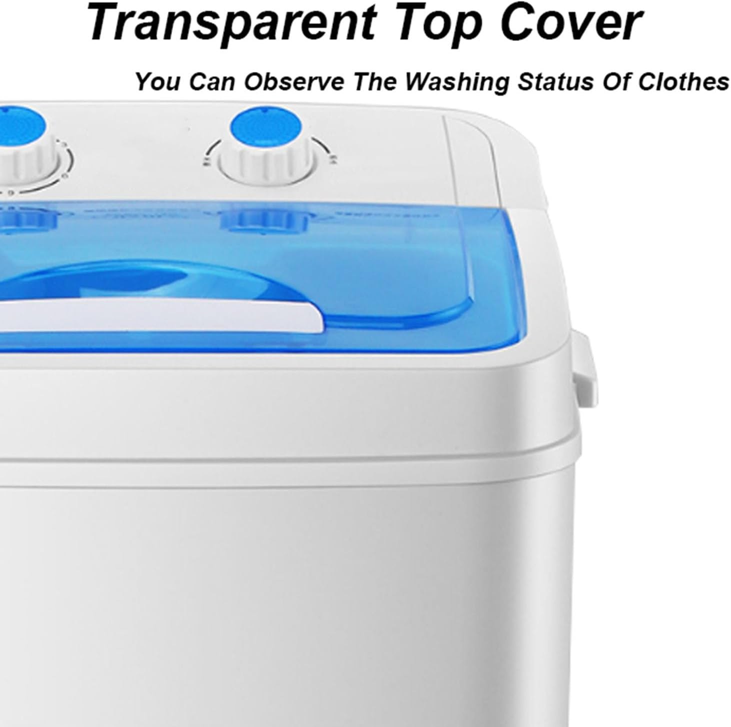 Generic Small Portable Washing Machine, mini washer machine for RV Apartments Dorms, Portable Turbo Washer Space Saving for underwear, baby clothes and other small clothes(Black)