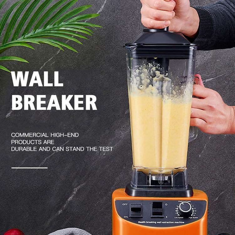 Generic Kitchen multi-functional mixer Household 2L large capacity 1800w electric food machine performance wall breaking machine, Minor, Red