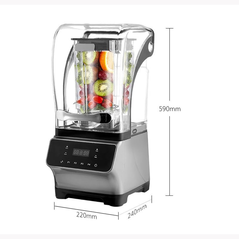 2200W Commercial Blender for Smoothies - High Speed 38000RPM Motor, 1.6L Jug, Ideal for Smoothies and Food Preparation