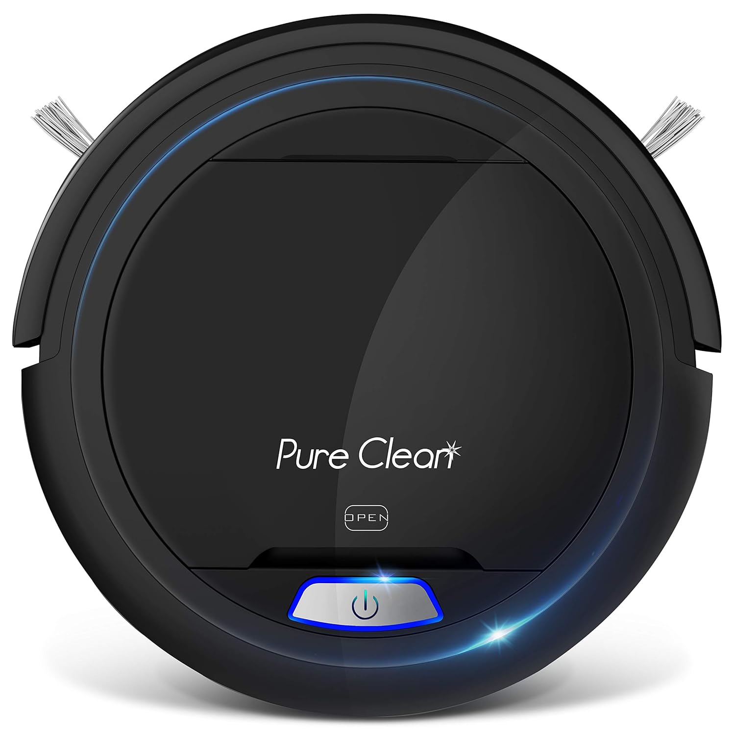 SereneLife PURE CLEAN PUCRC26B.9 Automatic Robot Vacuum Cleaner-Robotic Auto Home Cleaning for Clean Carpet Hardwood Floor-Bot Self Detects Stairs-Air Filter Pet Hair Allergies Friendly-