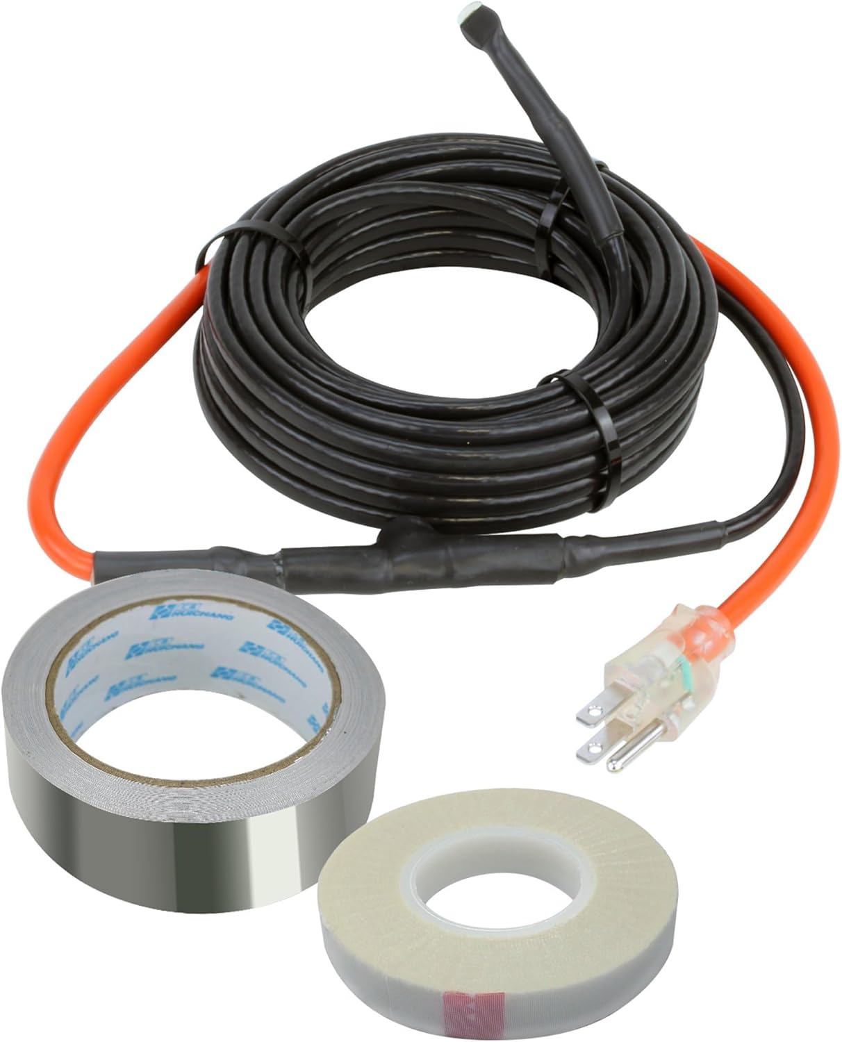 Pipe Heating Cable Kit for Freeze Protection 80 feet, 560 Watts Plug-in Electric Pipe Heat Tape with Built-in Thermostat Control, Heat Cable for Water Pipes, cUL, CSA, ETL, WarmlyYours PRO-Tect