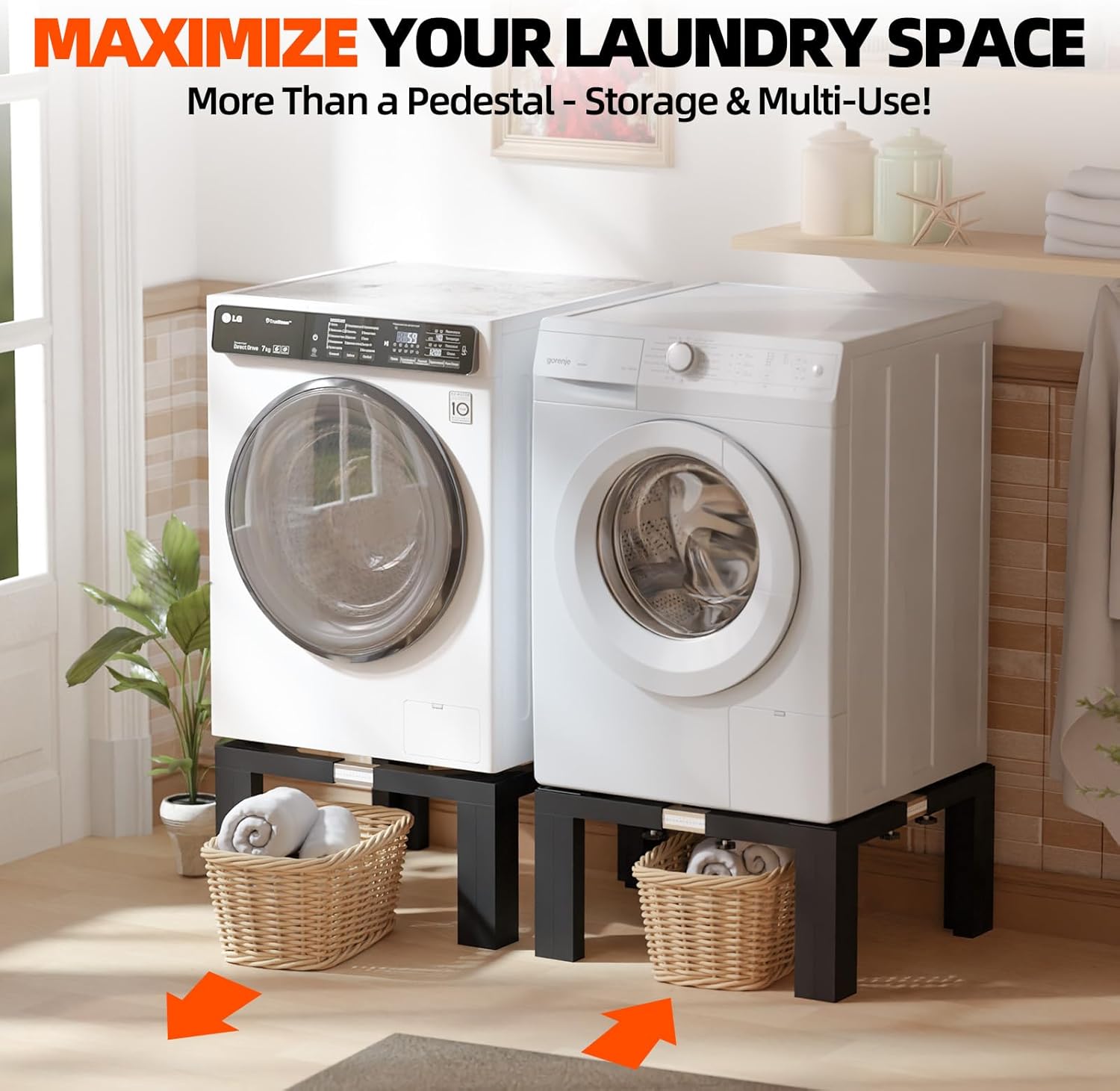 Dollate Heavy-Duty Laundry Pedestal, 12