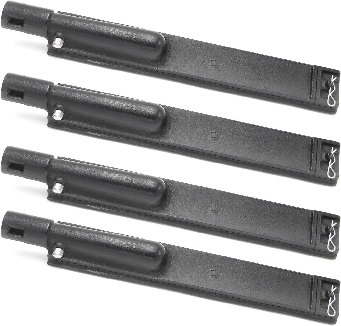 Cast Iron Burner Pipe Tube Gas Grill Replacement Parts for Jennair 720-0061, 720-0062, 720-0063, Charbroil, Nexgrill 720-0671, 720-0165, Lowes Model Grills, 15 13/16 Inch, hyB630 (4-Pack)