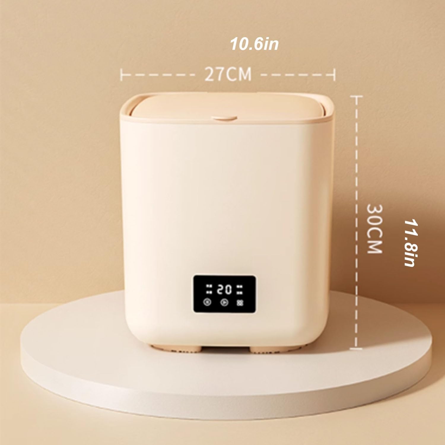 7L Compact Washer Portable Washing Machine, Small Washer For Underwear,Baby Clothes,Pet Garments Or Other Small Items, Saving Space Washing Machines