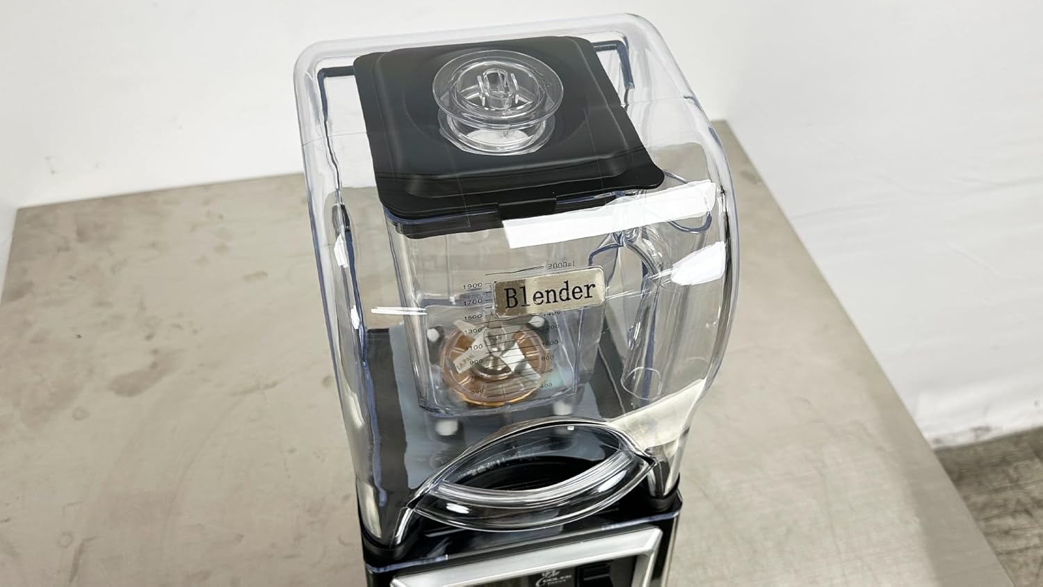 Commercial Soundproof Blender, 2000ml BPA-Free Jar, 1400W Motor, LED Display, 6 Functions, Black HS-211D ETL