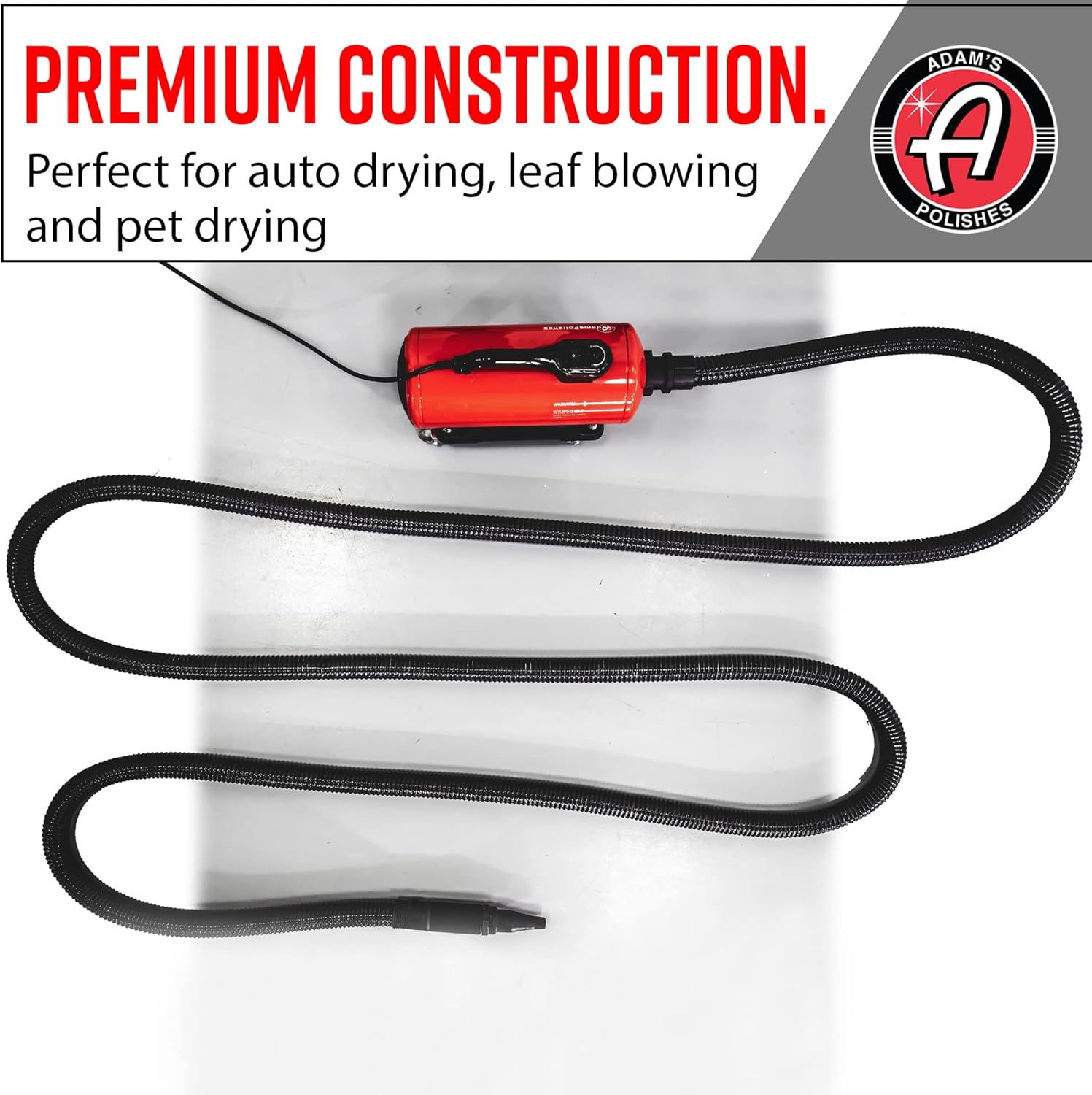 Adam's Polishes Air Cannon Car Dryer Blower - Powerful Detailing Wash | Filtered Dryers, Blowers & Blades Safer Than Microfiber Towel Cloth