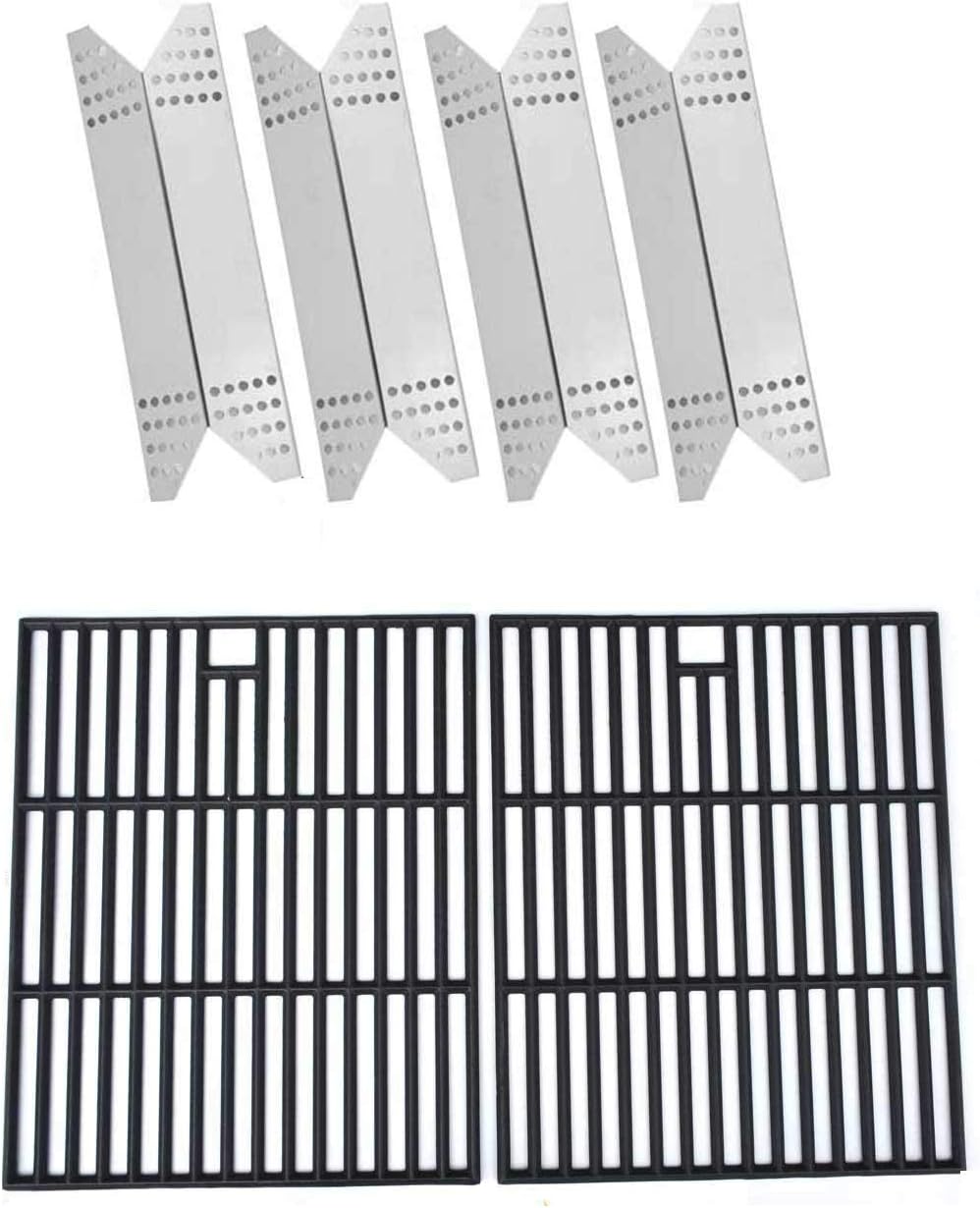Grill Parts Zone Repair Kit Includes 4 Stainless Burners and Cast Iron Cooking Grids 720-0691A