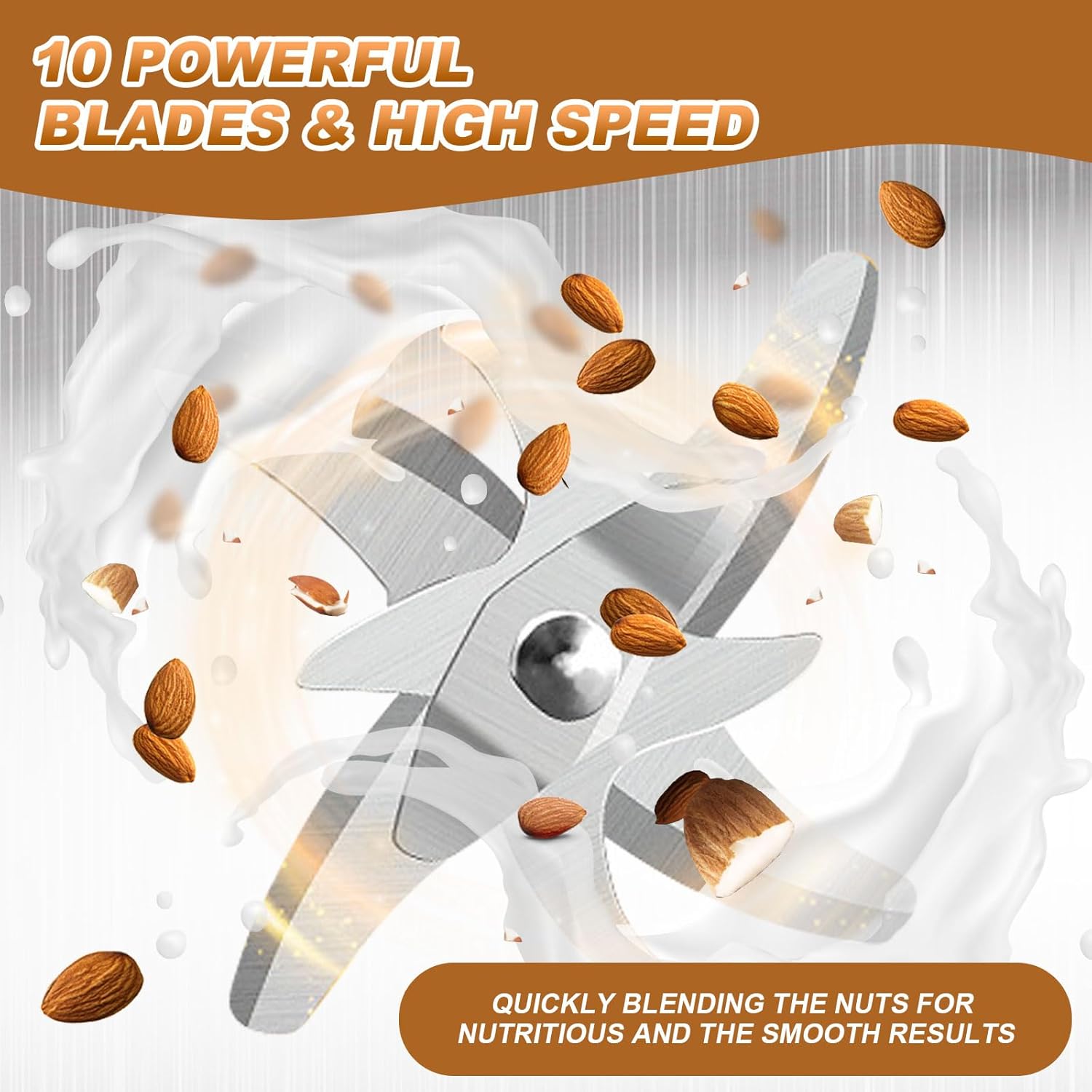 Automatic Nut Milk Maker Blender, 800ml Homemade Soy, Almond, Oat, Coconut, Plant Based and Non Dairy Beverages with LED Display (White)