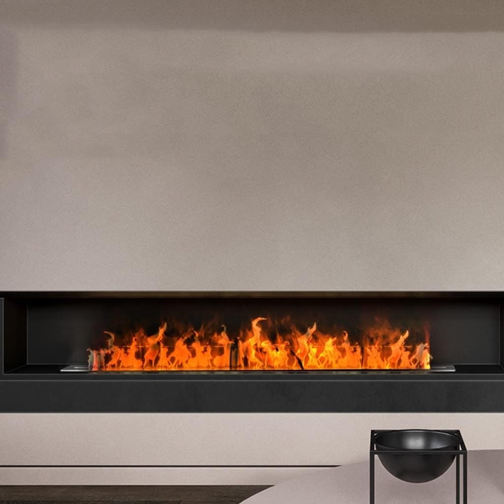 3D Water Vapor Fireplace with Humidifier Flame Embedded Electric Fireplace Household 3D Atomization Electric Fireplace Living Room Decoration Heater Super Long Simulation Flame(F)