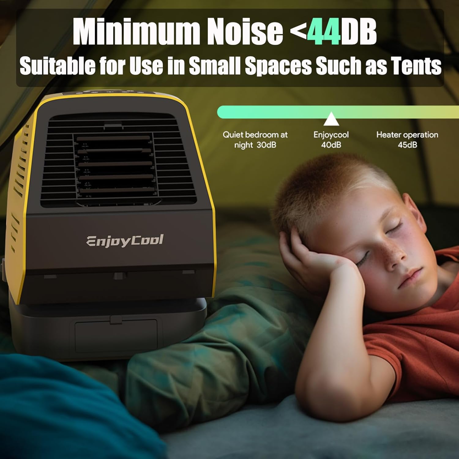 Enjoycool Portable Air Conditioners,Built-in Cool,Fan,Sleep Modes•pet houses,2380BTU Fast Cooling Outdoor Air Conditioner•24Volt 220W Low Power Consumption•tent air conditioner