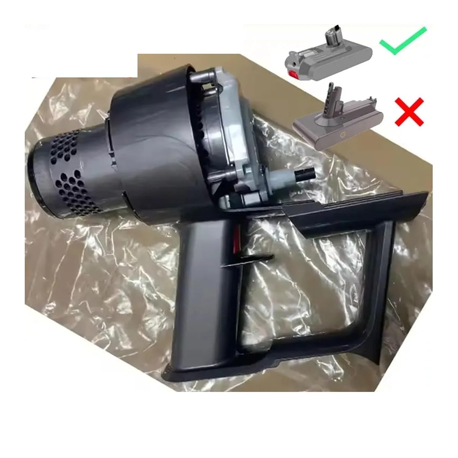 Snap-on Motor Handle, Compatible for Dyson,V11 /V15/ SV15 Vacuum Cleaner Motor Robot Vacuum Cleaner Parts(Light Yellow)