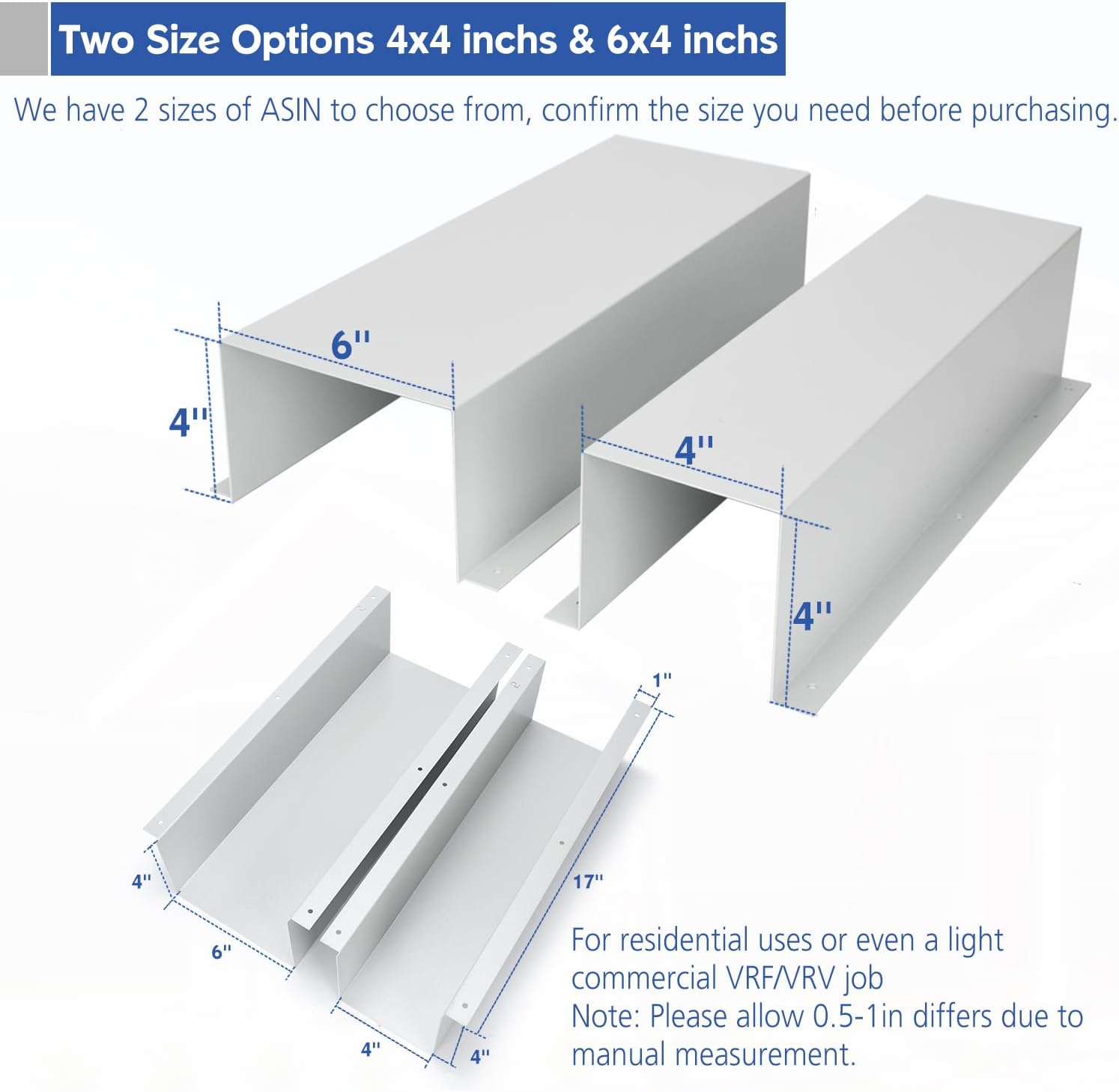 TOPOWN Metal HVAC Lines Cover for Central Air Conditioner 6x4