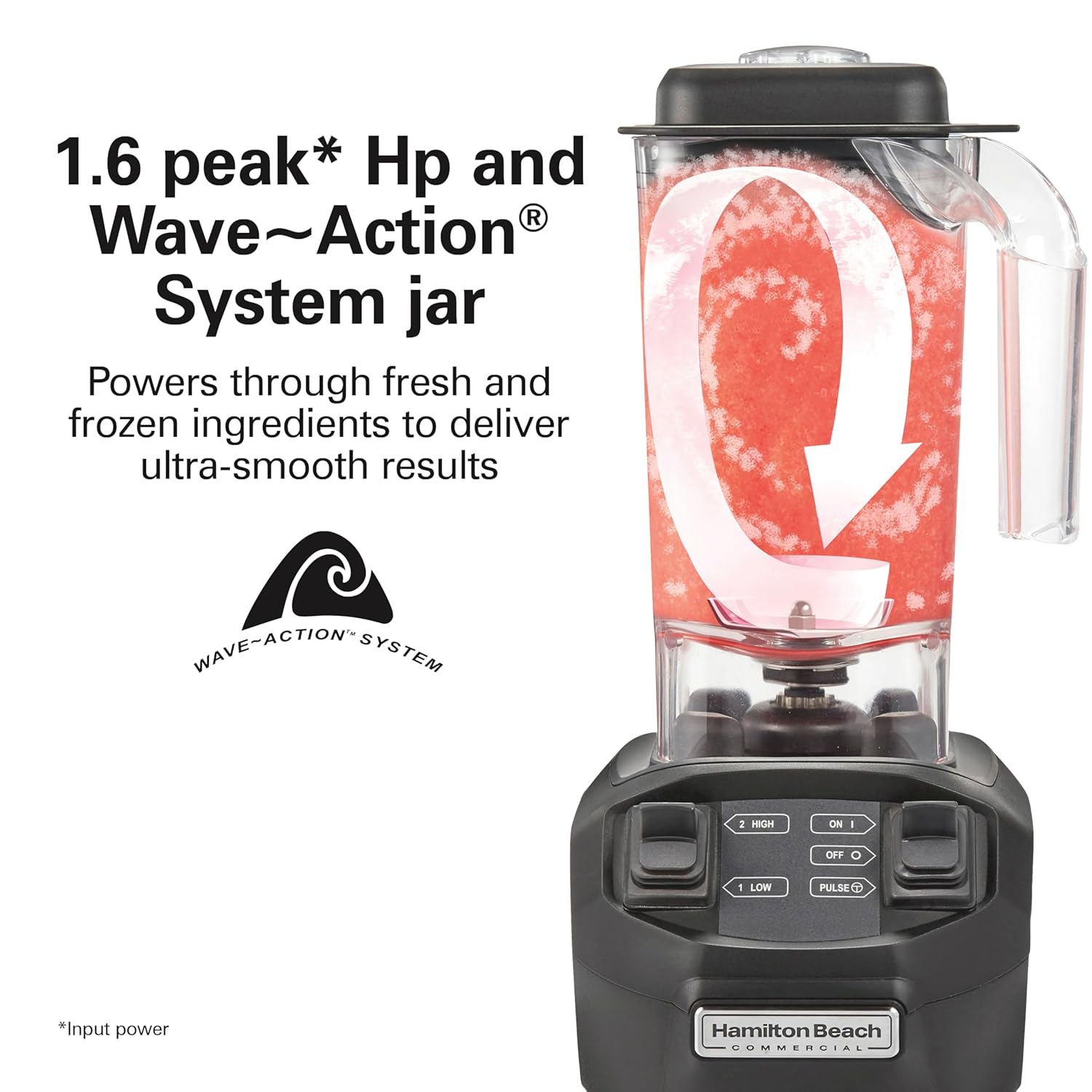 Hamilton Beach Commercial HBB255 Rio Bar Blender, 1.6 Horsepower, 48 Ounce Capacity, BPA-Free Container, NSF Certified