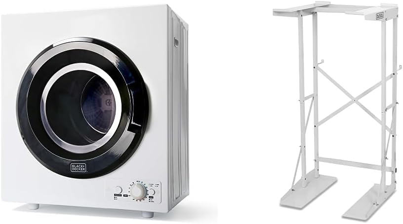 BLACK+DECKER BCED37 Compact Dryer + BLACK+DECKER BWDS Washer Dryer Stacking Rack