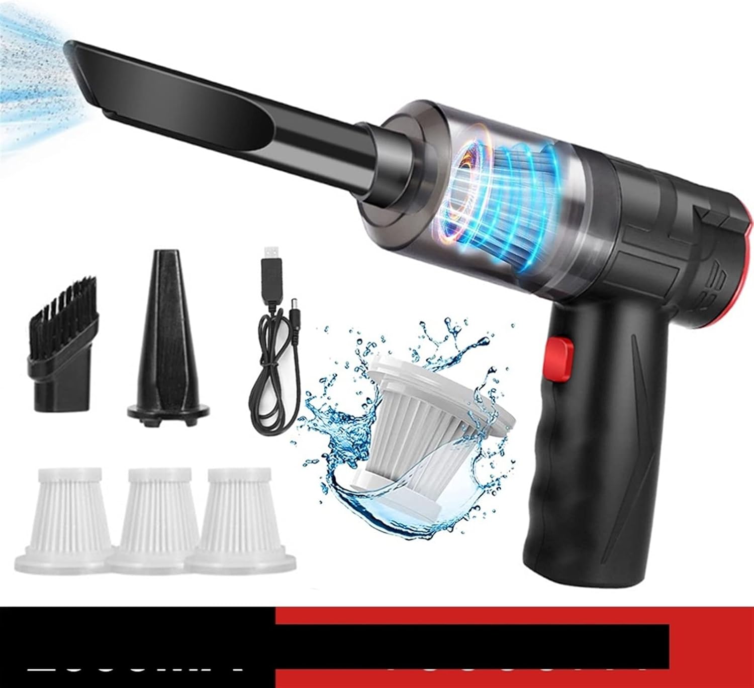 Hand Held Vacuum, Vacuum Cleaner 150W Portable Powerful Suction Wet and Dry Smart Cordless for Home Mini Vacuum Cleaner