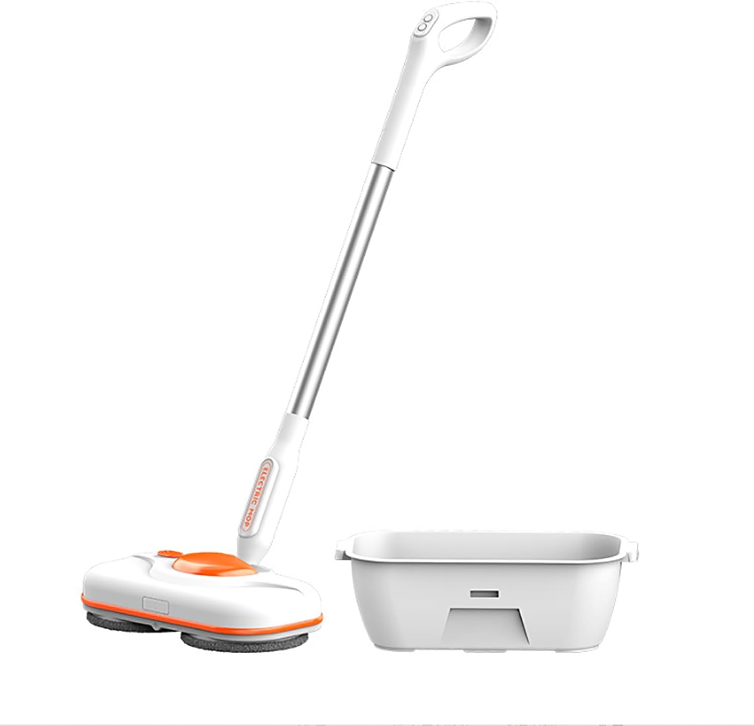 ERICAT Electric Mopping Machine, Cordless Electric Mop with with LED Headlight, Up to 40 Mins Powerful Floor Cleaner (with 750ml Water Tank), Lightweight and Rechargeable, for Home, Office