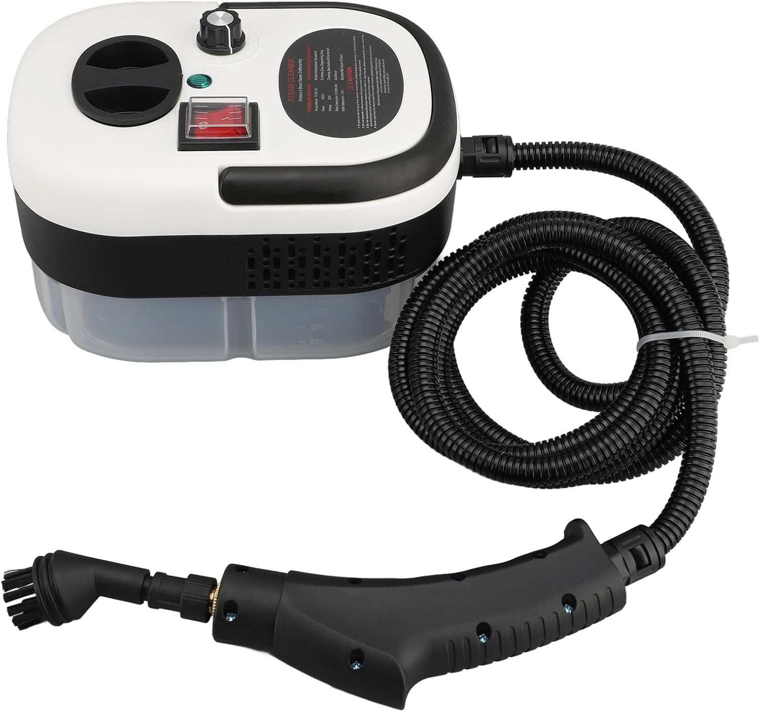 HEEPDD Handheld Steam Cleaner, 2500W 3 Bar High Pressure High Temperature Steam Cleaner 6 Gears Multipurpose Steam Mashine with 1.2L Water Tank, for Home Car Kitchen Bathroom (US Plug 110V)