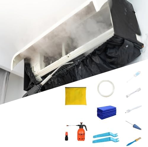 Air Conditioner Cleaning Cover Kit With Clean Tools: 118cm Waterproof Dust Protection Bag For Air Conditioners Cleaner Set(Motherboard,98cm)