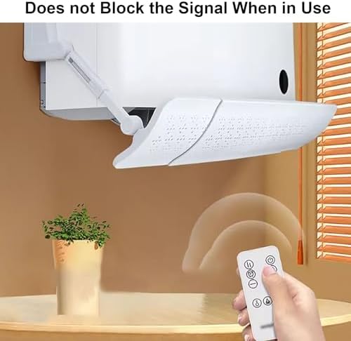 Air Conditioner Deflector, Air Conditioning Baffle, Adjustable length, Ac wind Deflector of Anti-Direct Wind Design