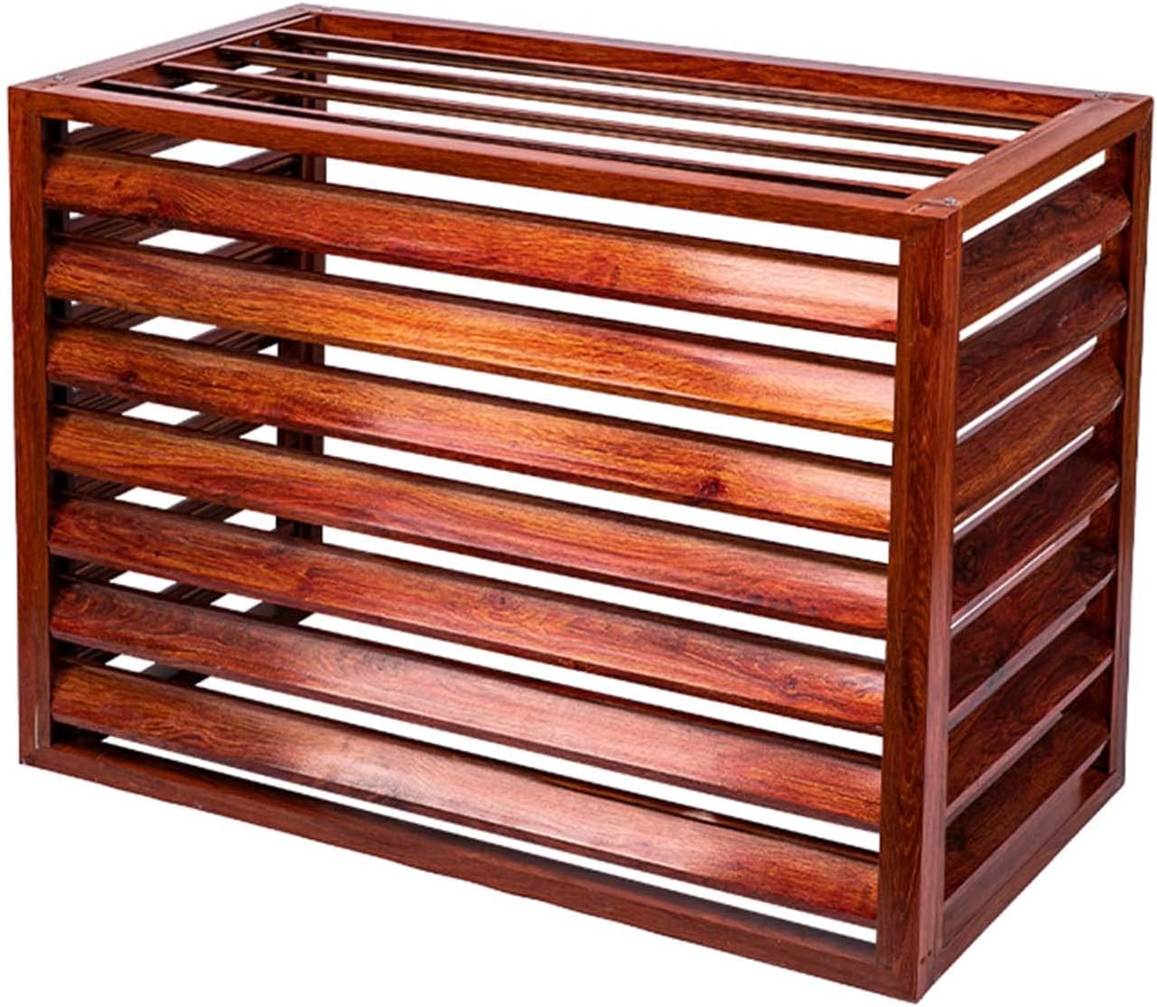 Cover for Outdoor Air Conditioner Fence Screen -Tall, Weatherproof Aluminum Louver Grille Central Air Conditioner Covers, Freestanding Enclosure to Cover Garbage Or Ac Units,Garden Plant Stand