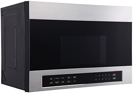 Avanti Microwave Oven 1000-Watts Over the Range with Auto Cook and Defrost, Pre-Set Cooking Modes, Child Safety Lock, Electronic Control Panel and Glass Turntable, 1.3 Cu.Ft., Black