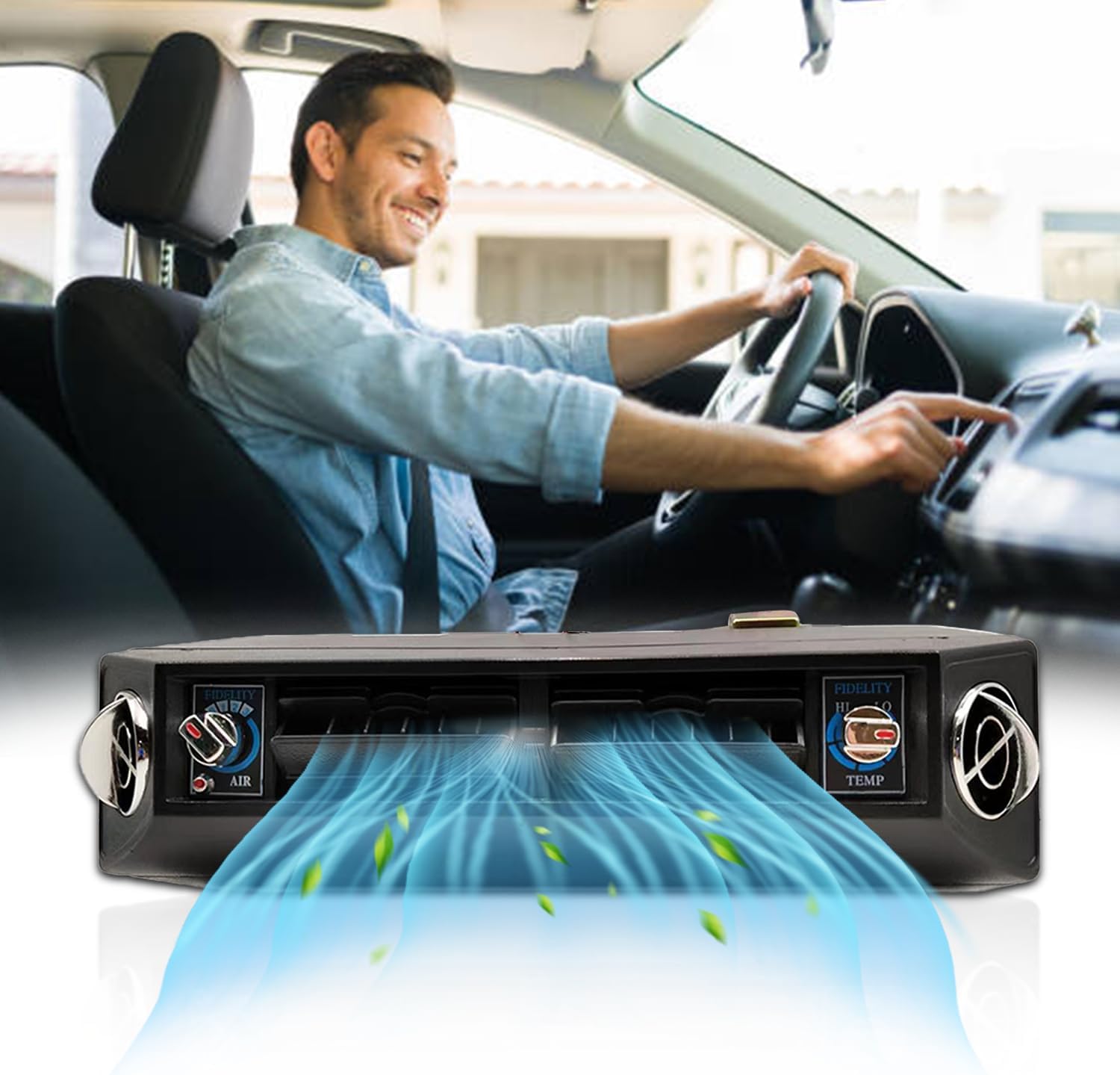 Under Dash Air Conditioner 12 Volt 10000BTU, Universal Air Conditioner 12V A/C for Car, 3-in-1 Compressor&Condenser APU, Low Noise Rapid Cooling for Car, Automotive, Sedan, Pickup