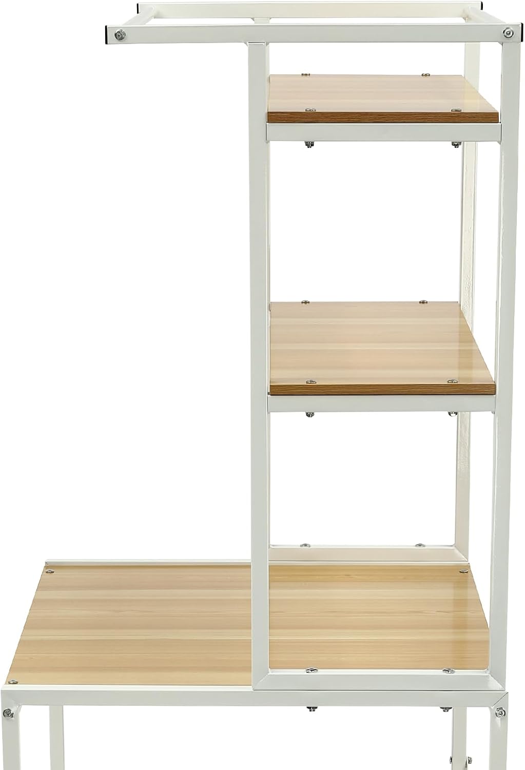 Over The Washer and Dryer Storage Shelf,3 Tiers Laundry Room Storage and Organizer Standing Shelf,Adjustable Rubber Feet,High Load-Bearing Capacity,for Bathrooms, Laundry Rooms, Balconies,Etc