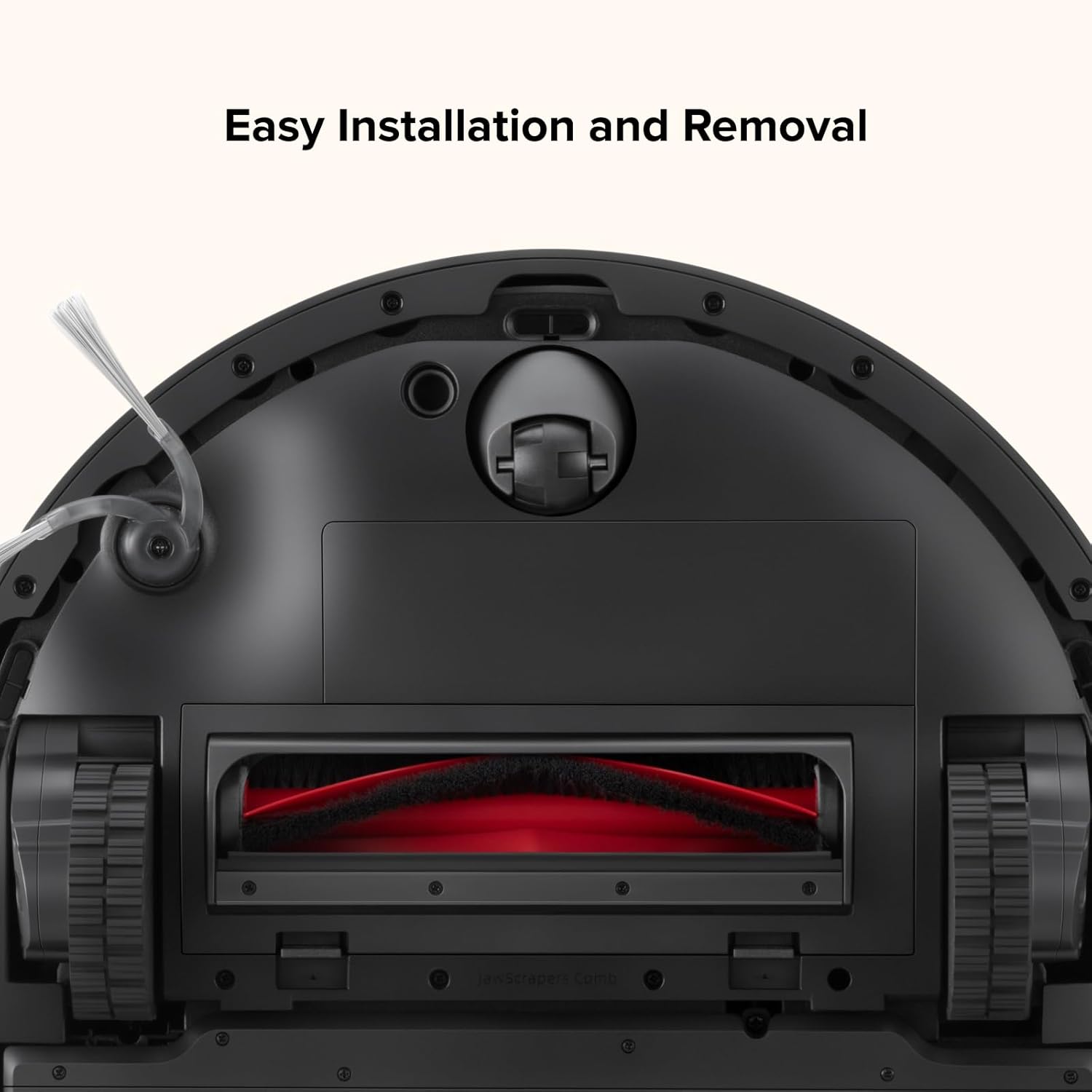 roborock Q10 X5 Robot Vacuum and Mop Combo Black with Floating Main Brush Cover