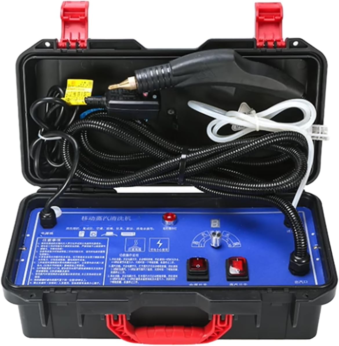 3200W Commercial High Pressure Steam Cleaner, Handheld Portable Instant Steam Cleaning Machine,Efficient Home Steam Cleaning System,for Car Detailing,Floor,Upholstery,Kitchen,Sofas (Blue)