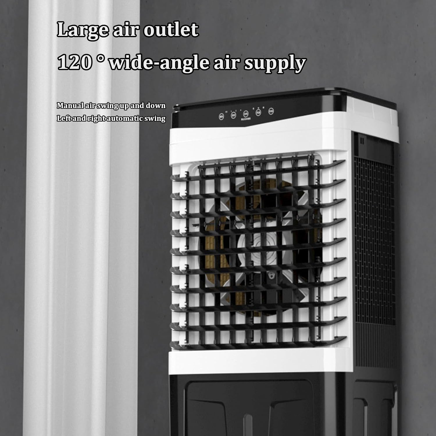 Portable Air Conditioner,7.5H Timing Function Evaporative Air Cooler,Three Adjustable Wind Speeds,refrigeration Small Air Cooler,for Garage, Factory, Supermarket, Household(Color:Touch screen version)