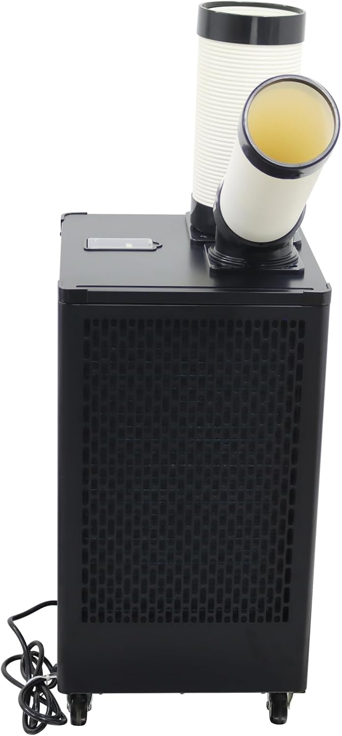 INTSUPERMAI Industrial Air Conditioner Mobile Spot Cooler Air Conditioner Workshop Post Cooling Air Conditioners Single Outlet Mobile Outdoor Cooling Aircon 110V 350-450m³/h