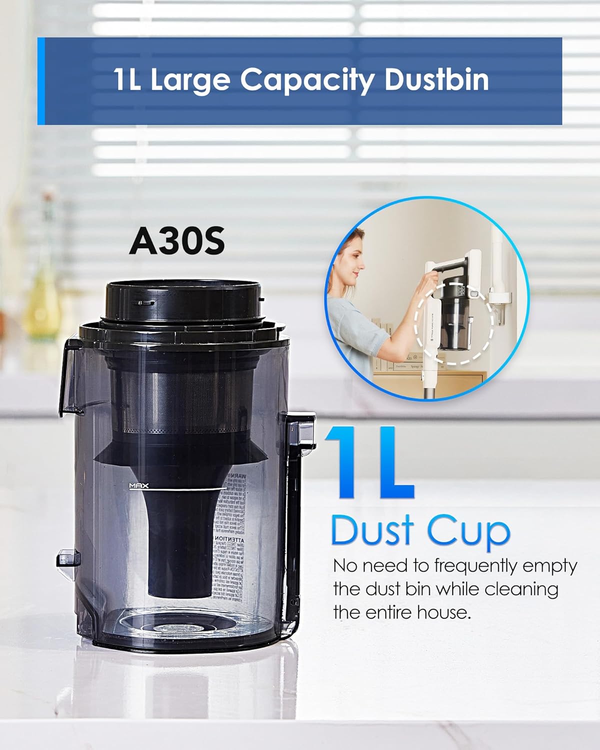 Tineco A30S Cordless Stick Vacuum Cleaner, 160W Suction, 60Min Runtime & iFLOOR 3 Breeze Complete Wet Dry Vacuum Cordless Floor Cleaner