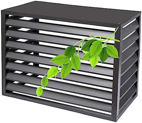 Air Conditioner Covers For Outside Units Decorative Privacy Screen Air Conditioner Protection Cover Weather Resistant Privacy Fence L100*H70*W50cm 39*28*20in，L110*H80*W60cm 43*31*24in Aluminum ( Col
