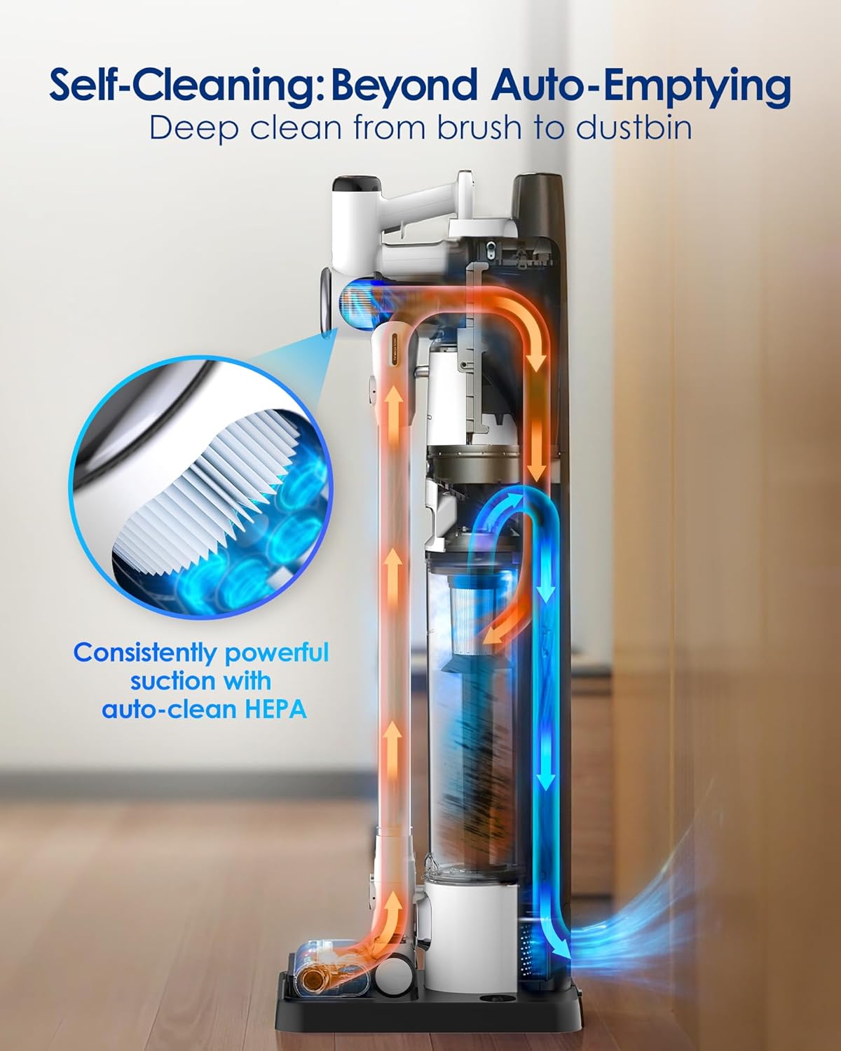 Tineco iFLOOR 3 Breeze Complete Wet Dry Vacuum & Pure ONE Station Cordless Stick Vacuum Cleaner with 3L Dust Clean Station