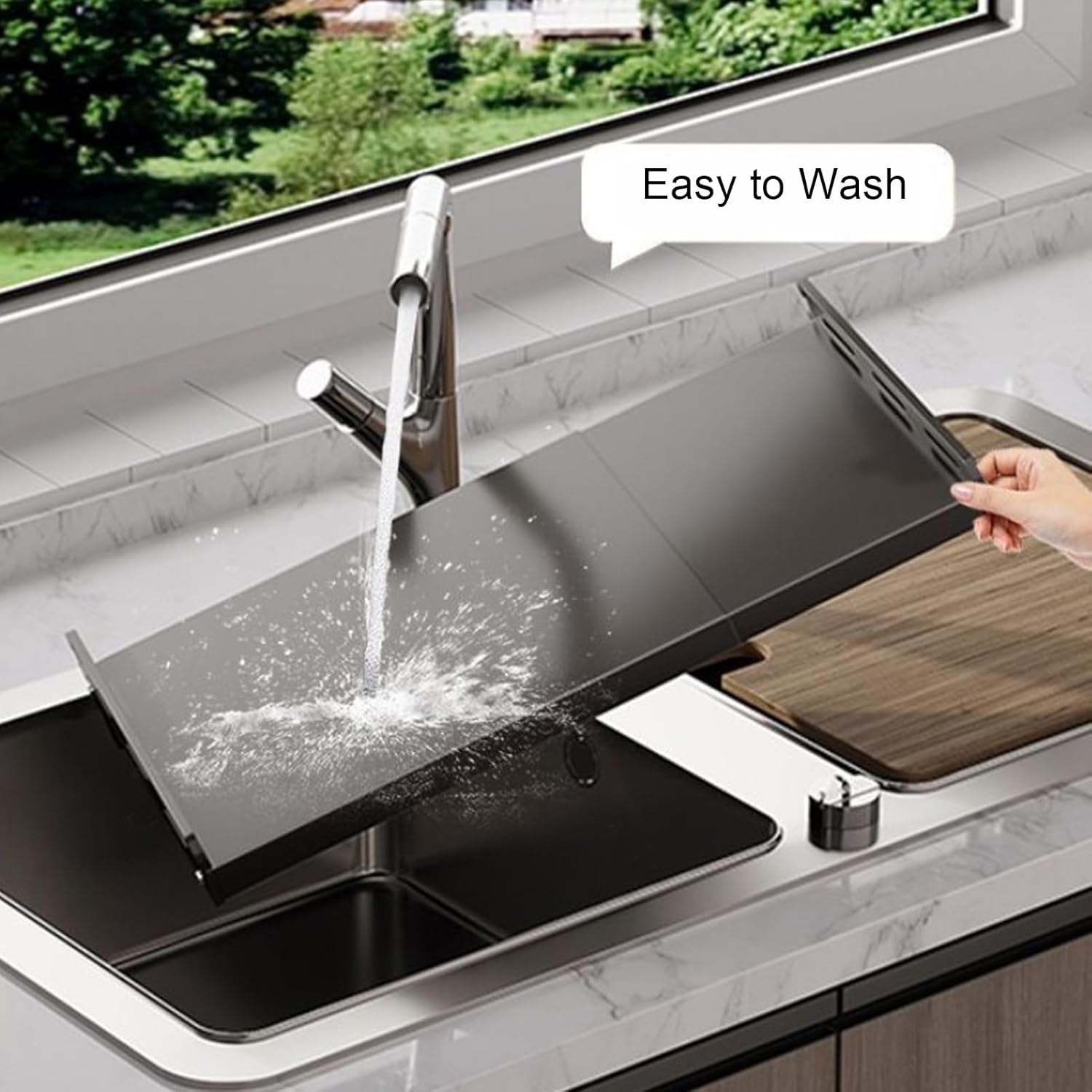 Microwave Oven Shelf Expandable Storage Rack, Thickened Carbon Steel Kitchen Organizer, Adjustable Height and Length Countertop Shelf for Jars, Utensils, Plates, with Hex Wre