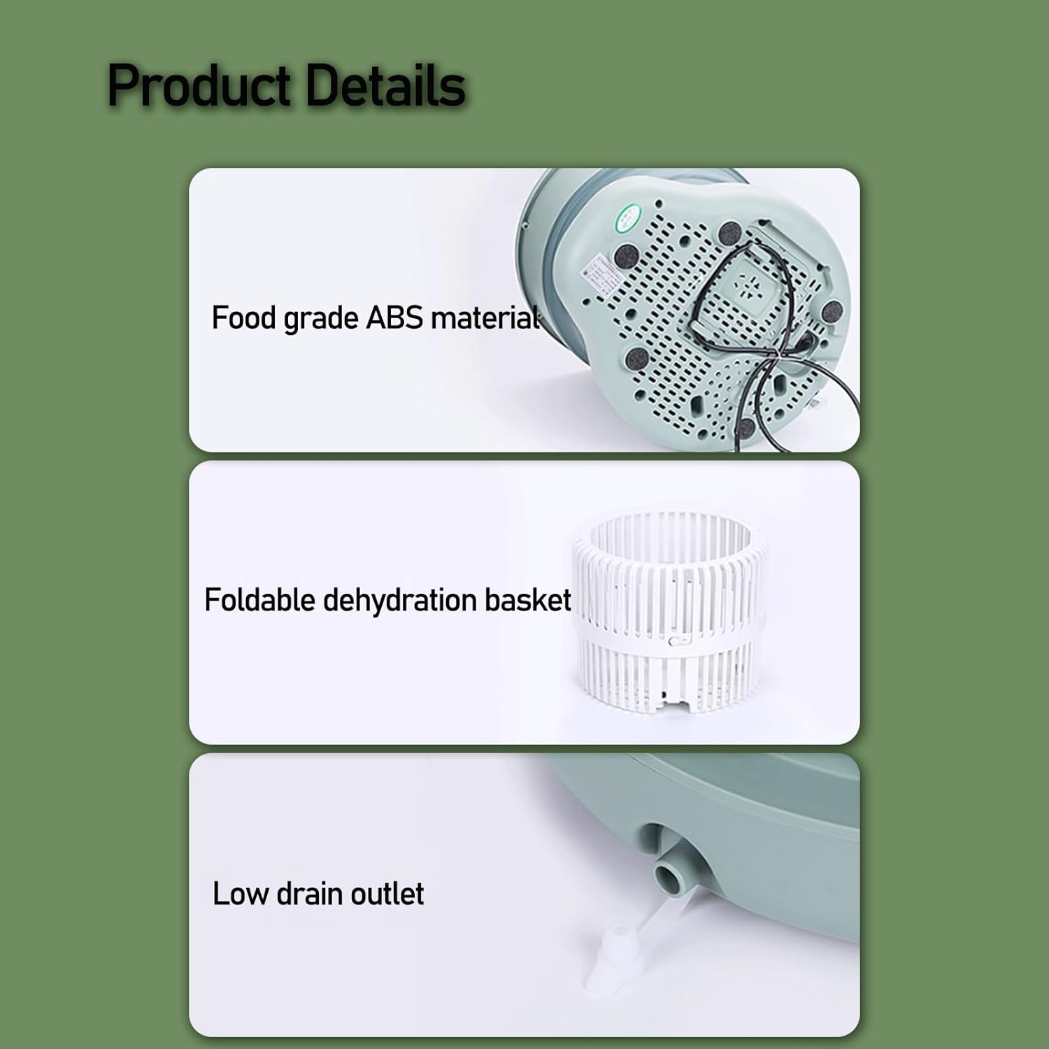 DELURA Portable Washing Machine-Foldable Mini Small Washer for Washing Underwear or Small Items, Suitable for Apartment, Laundry, Camping, RV, Travel (Color : A)