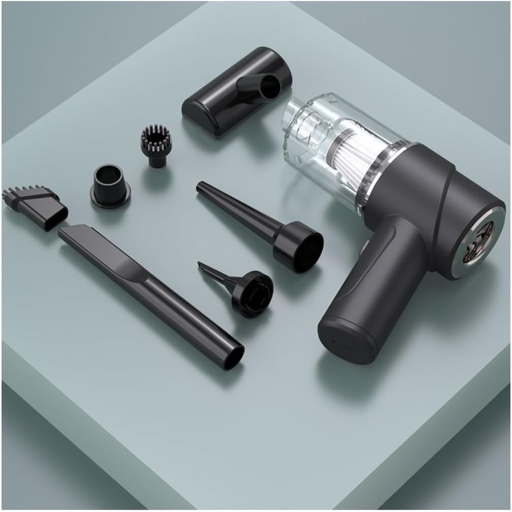 KITCISSL Handheld Vacuum Cordless Portable Hand Held Car Vacuum, Hand Vacuum Cordless Multifunctional Vacuum Cleaners for Home, Car Vacuum Cleaner High Power for Pet Hair, Type-C (Color : Gray A)