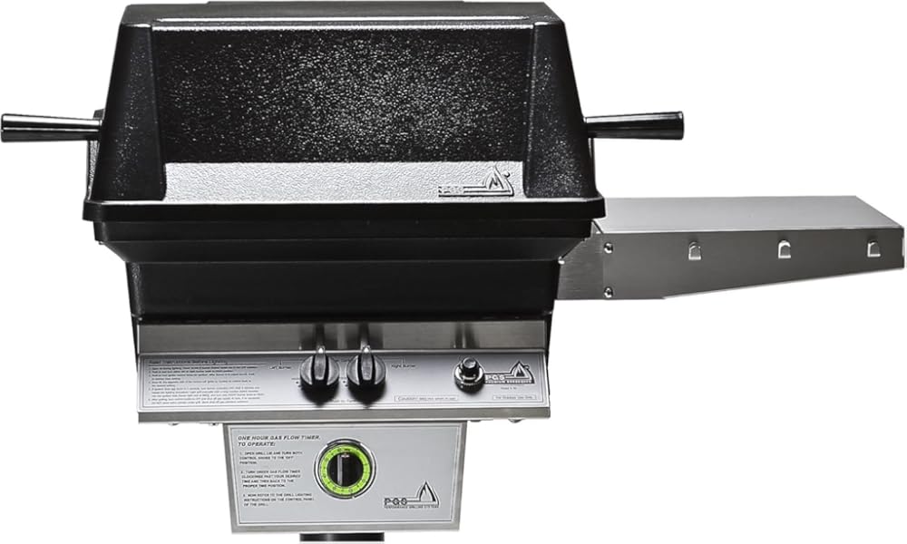 Q QUALITY BRAND COMPANY PGS T-Series T30LP 20 Inch Liquid Propane Outdoor Patio Gas Grill Head with Timer - 20 x 23 x 16 in. - Black Color