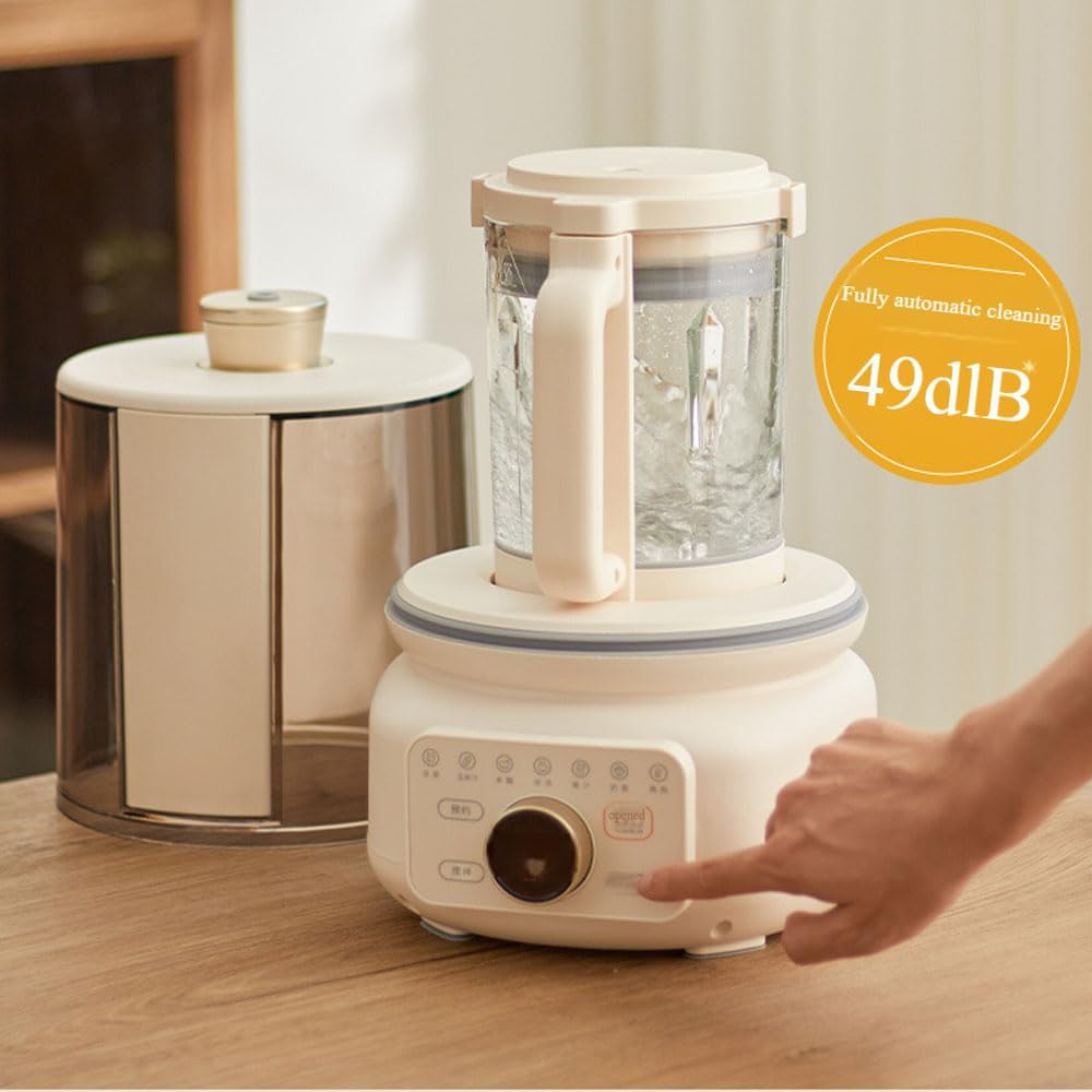 8in1 Cooking Blender, 1.4L 600W Countertop Blender with Silent Shield, 8 Programs & 24H Preset, Self-Cleaning & Drying, for Smoothie, Soy Milk, Oat Milk