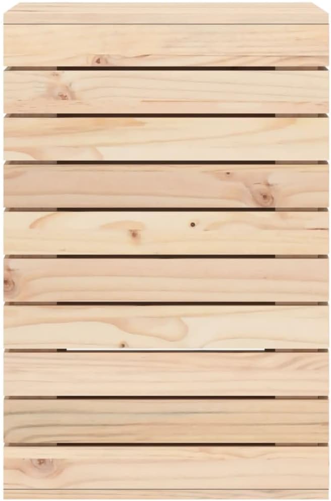 Solid Wood Laundry Basket, Wooden Laundry Hamper, Wood Clothes Laundry Basket, 17.3