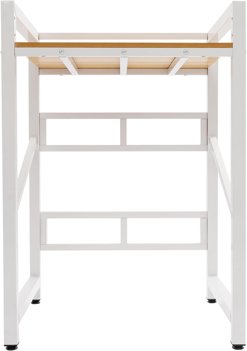 TFCFL Washer Dryer Stacking Rack Stand,Height Adjustable Washer Dryer Stacking Rack,Over Washer Dryer Stacking Kit for Bathroom Laundry Room,Load Capacity 300kg (White)