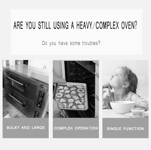 oven mini oven air fryer oven 12L Mini Oven, Convection Countertop Toaster Oven Small Electric Oven Multi-Layer Oven Stainless Steel Air Fryer Toaster Oven Air Fryer,