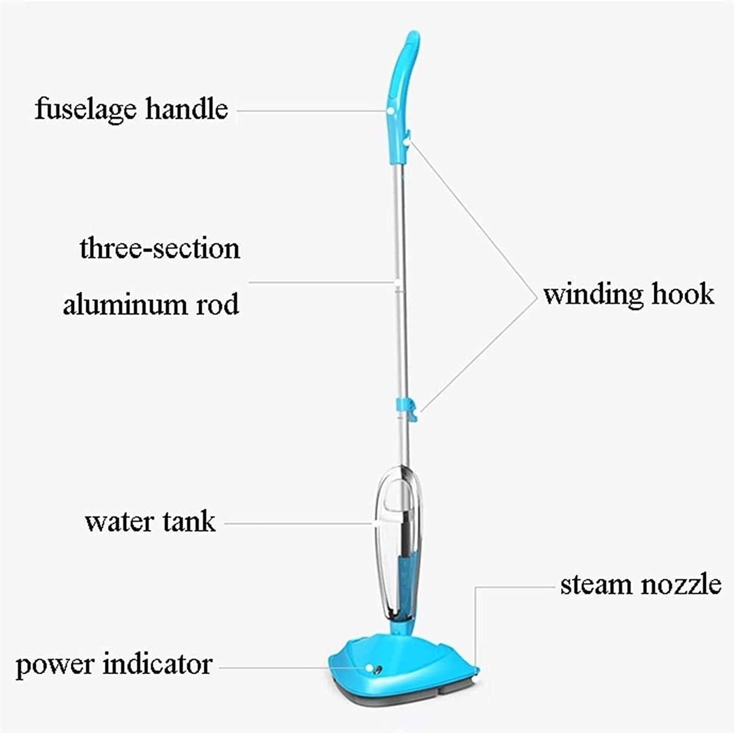 Handheld Steam Cleaner, Steam Mops for Floor Cleaning, Floor Steamer, Steam Mop for Hardwood Floors, Floor Steamers for All Floors, Steam Mop for Tile Floors, 13Ft Long Power Cord
