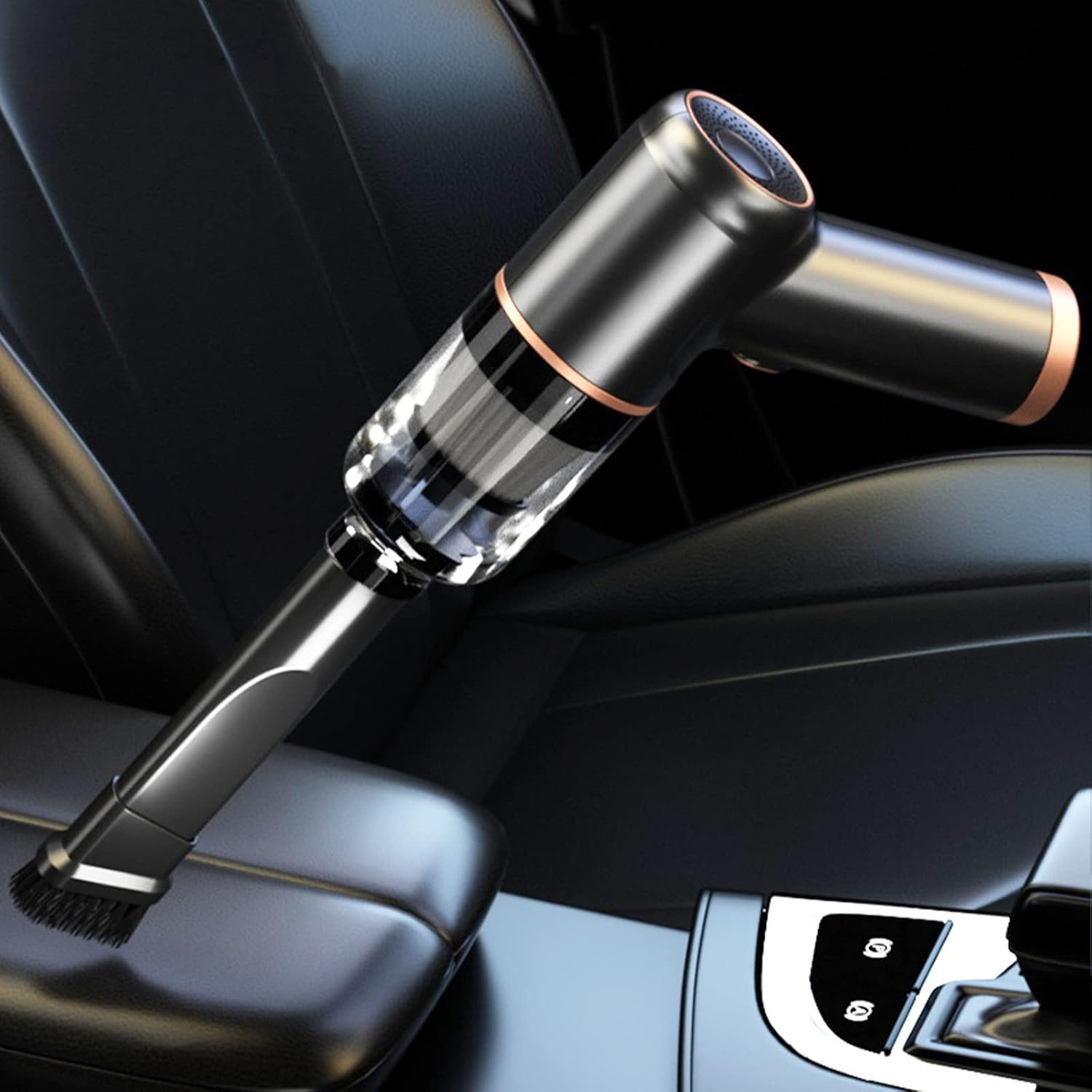 Handheld Cordless 6KPa Vacuum Cleaner Powerful Suction Power, HEPA Filtration and Easy Cle-ar Collection Bin,USB Charging Cable Included,for Cars/RVs/Trucks